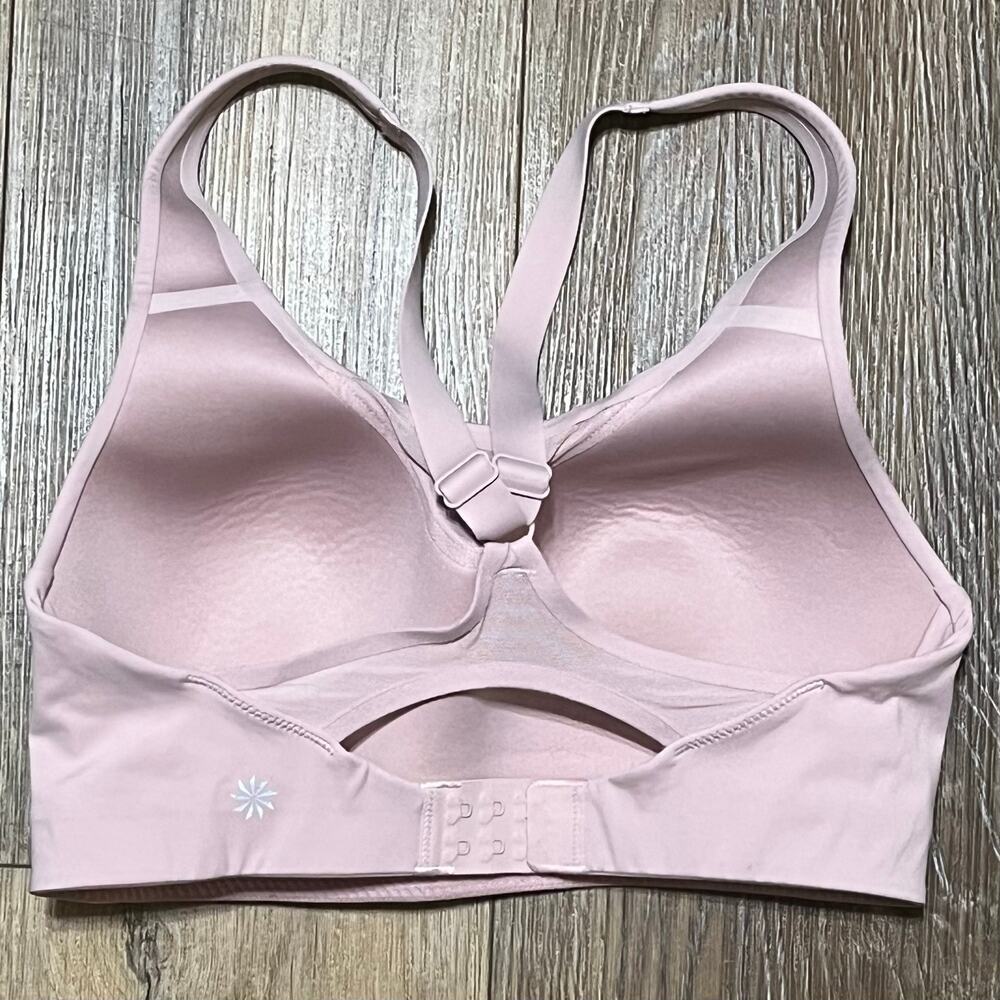 Athleta Advance Sprint Sports Bra Flora Mauve Pink Women's 32D High Impact NWOT - Picture 3 of 4